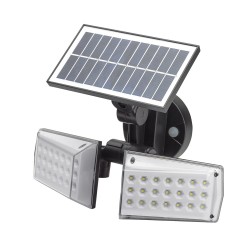 Aplique solar led doble con sensor