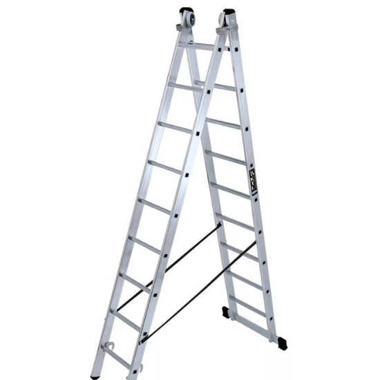 ESCALERA DOBLE CON BASE PROFESIONAL