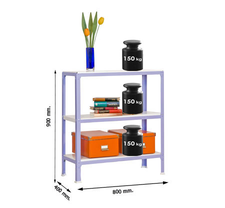 EstanterÃ­a Homeclick Metal Colour Mini 3/400 SIMON RACK