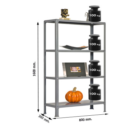EstanterÃ­a Homeclick Metal Mini 4/300 SIMON RACK