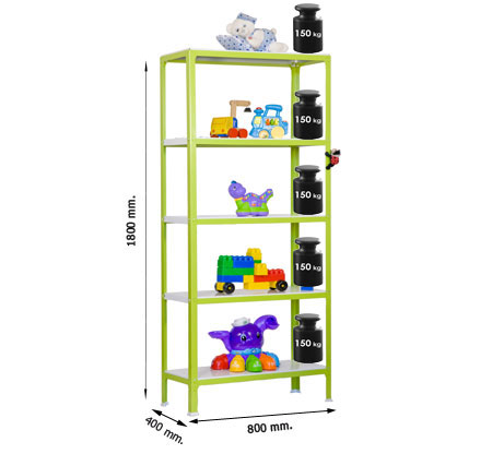 EstanterÃ­a Homeclick Metal Colour Mini 5/400 SIMON RACK