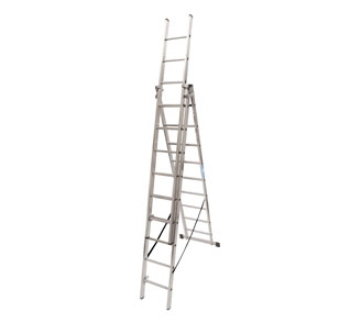 Escalera triple con base serie INDUSTRIAL