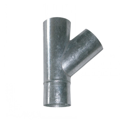 Te 45Âº Salida de humos (Chapa galvanizada)