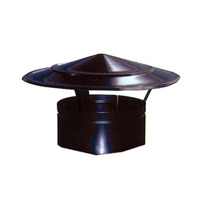 Sombrerete Chino salida de humos, Negro, (pintura anticalÃ³rica hasta 600Âº)