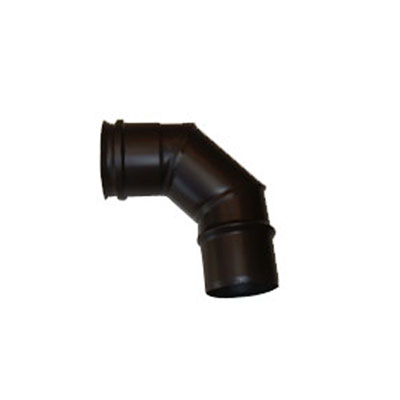 Codo Para Salida De Humos, Negro 90Âº (pintura anticalÃ³rica hasta 600Âº)