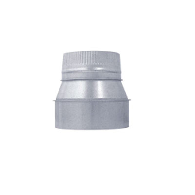 ReducciÃ³n para salida de aires estufa, chapa galvanizada