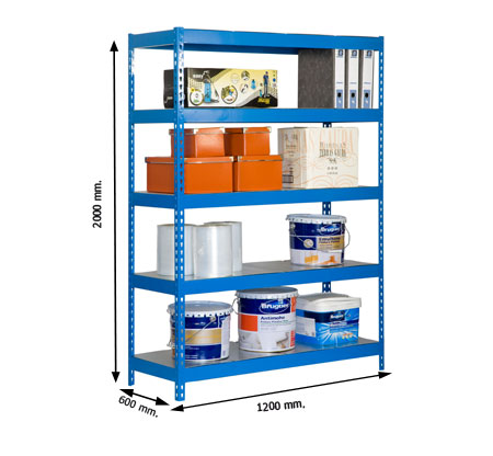 EstanterÃ­a Bricoforte Metal BF 1206-5 SIMON RACK