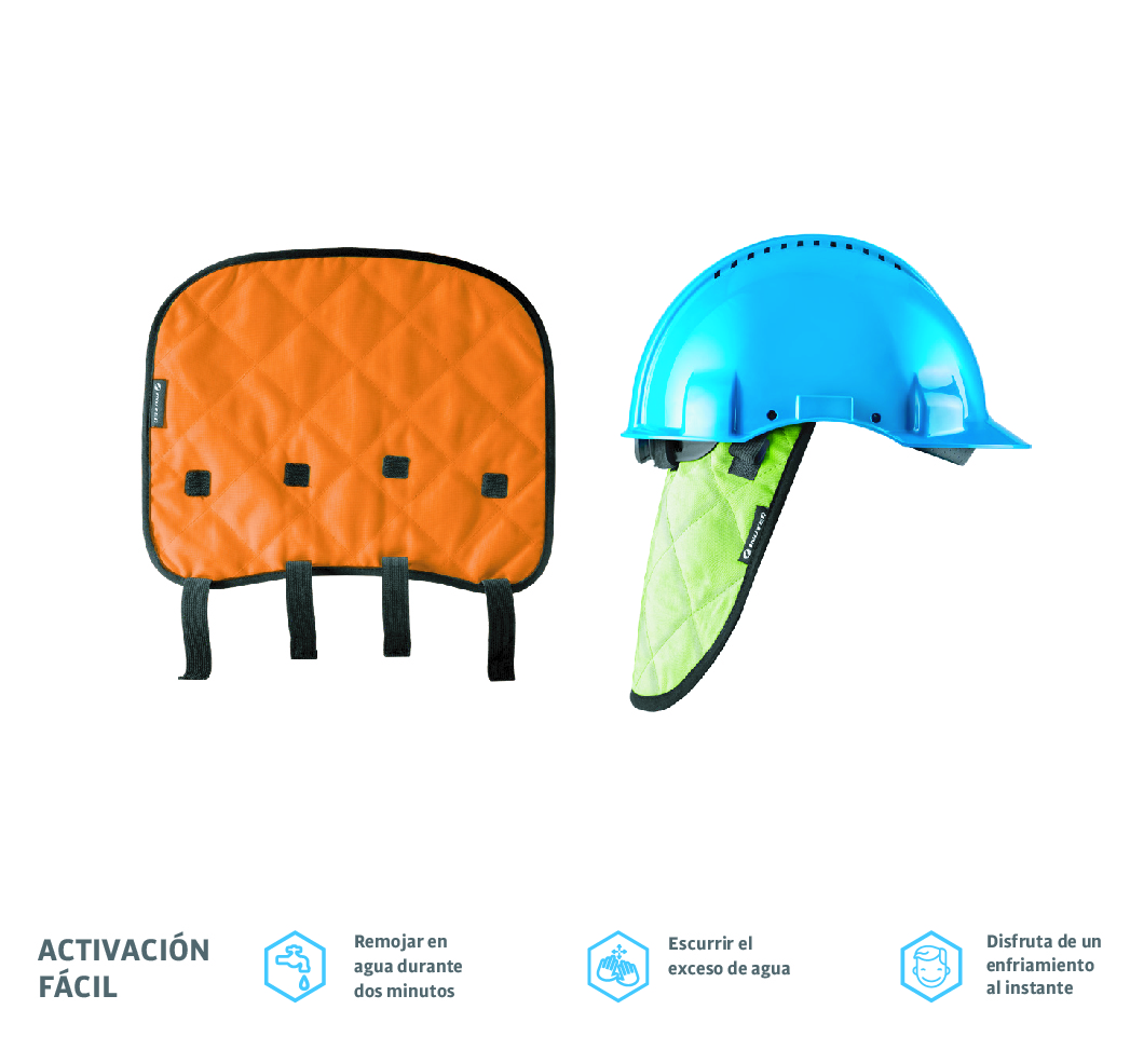 CUBRENUCAS REFRIGERANTE INUTEQ NECKCOOL HELMET BASIC H20