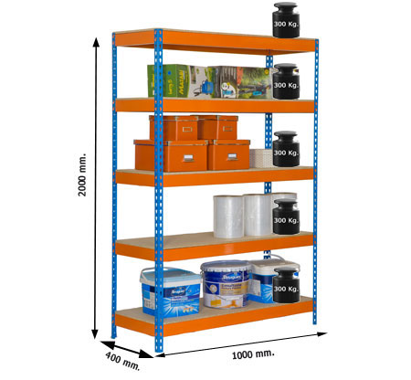 EstanterÃ­a Bricoforte Chipboard BF 1004-5 SIMON RACK