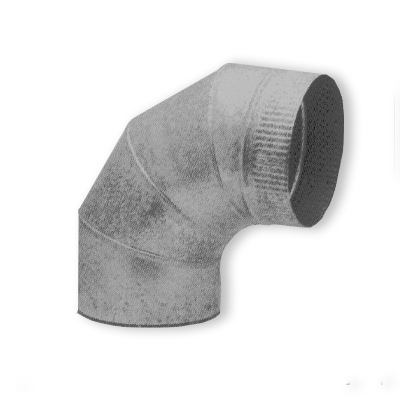 Codo Para Salida De Humos, Chapa Galvanizada 90Âº