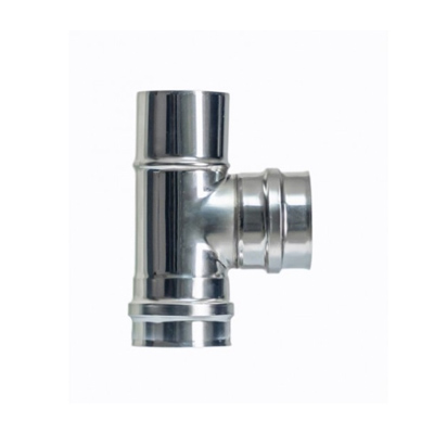 Te 90Âº Salida de humos Acero Inoxidable