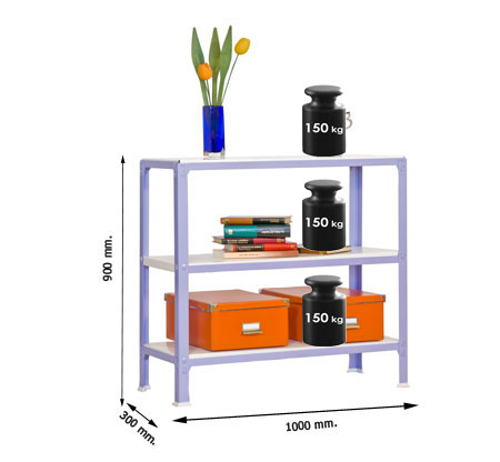 EstanterÃ­a Homeclick Metal Colour Plus 3/300 SIMON RACK