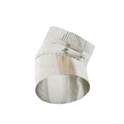 Codo Para Salida De Humos, Acero Inoxidable 0.5 mm 45Âº