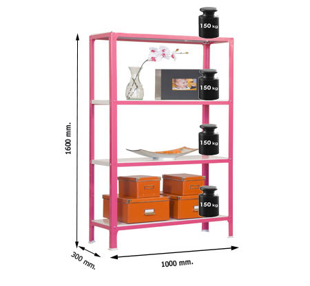EstanterÃ­a Homeclick Metal Colour Plus 4/300 SIMON RACK
