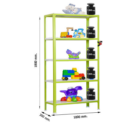 EstanterÃ­a Homeclick Metal Colour Plus 5/300 SIMON RACK