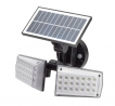APLIQUE SOLAR LED DOBLE CON SENSOR DE MOVIMIENTO Y CREPUSCULAR 450 LUMENES. PROTECCIÃ“N IP65