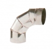 Codo Para Salida De Humos, Acero Inoxidable 0.8 mm 90Âº